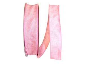 Linen WE Ribbon: 1 1/2 x 50 Yds - Pink