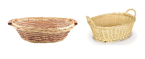 Oval Hampers - Natural and stained