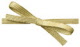 19"Loop Metallic Stretch Ribbon: 1/4"-Gold-50 Pk