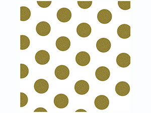 pi-gift wrap-tissue-paper_prints-gold_dots-on-white