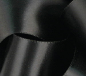 Single Face Satin - 5/8" x 100 Yds - Black