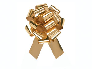 Holiday Gold Pull Bows 5.5