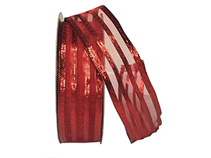 pi-ribbon-sheer-metallic-stripe-red