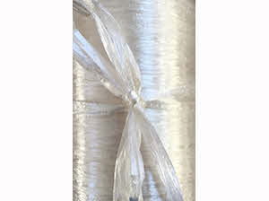 1 3/8 Single Face Satin Allure Ribbon, 100 Yards Silver